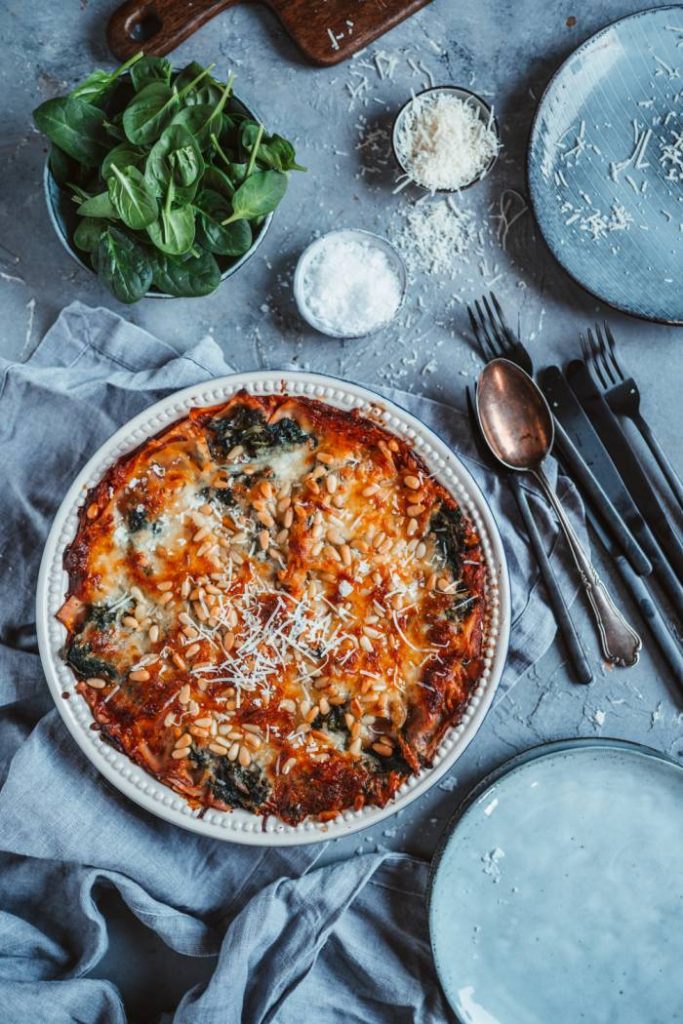 SpinatPestoLasagne ⋆ Knusperstübchen