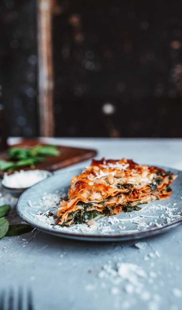 SpinatPestoLasagne ⋆ Knusperstübchen