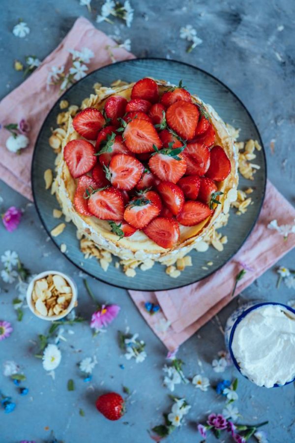 Quark-Griess-Kuchen ohne Boden aber mit Erdbeeren ⋆ ...