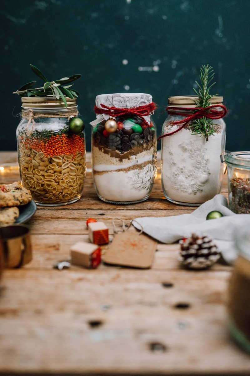 Geschenke im Glas Backmischung für Weihnachtscookies