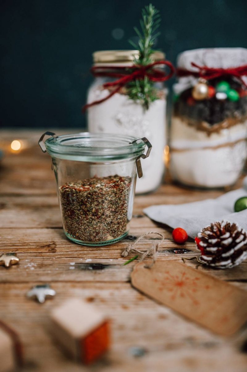 Geschenke im Glas Backmischung für Weihnachtscookies