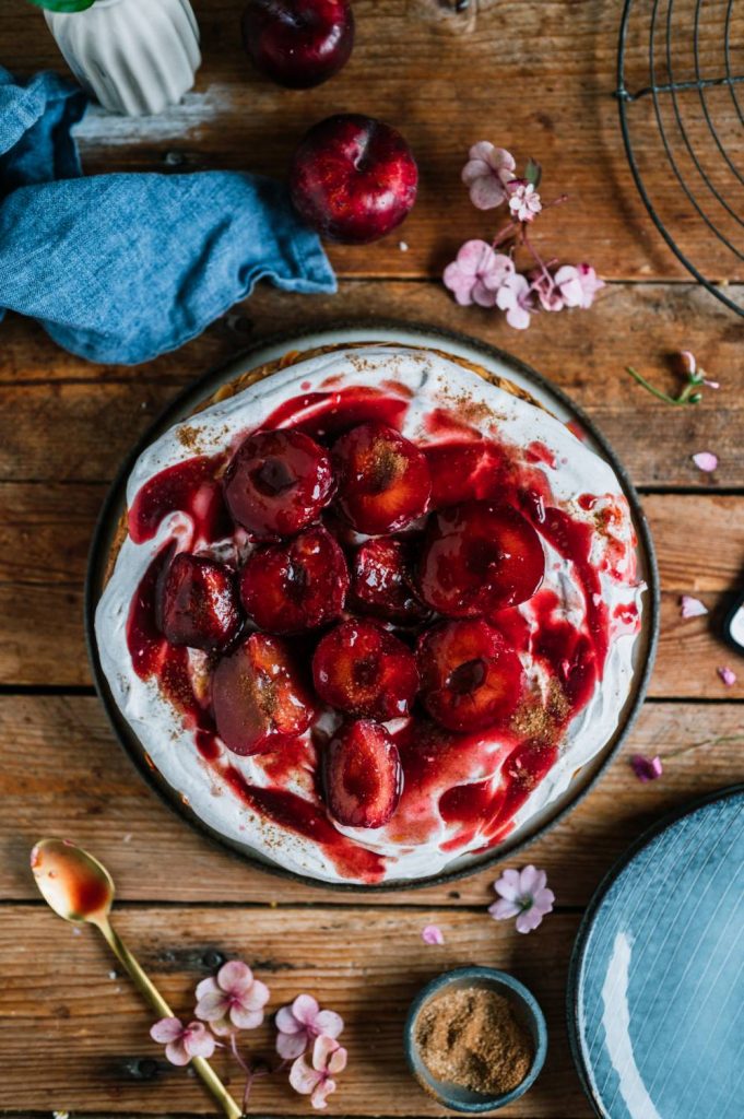 Pflaumenkuchen mit Mandeln, Quarkcreme und Pflaumen auf dem Ofen: Hallo ... Pflaumenkuchen mit Mandeln, Quarkcreme und Pflaumen auf dem Ofen: Hallo ...