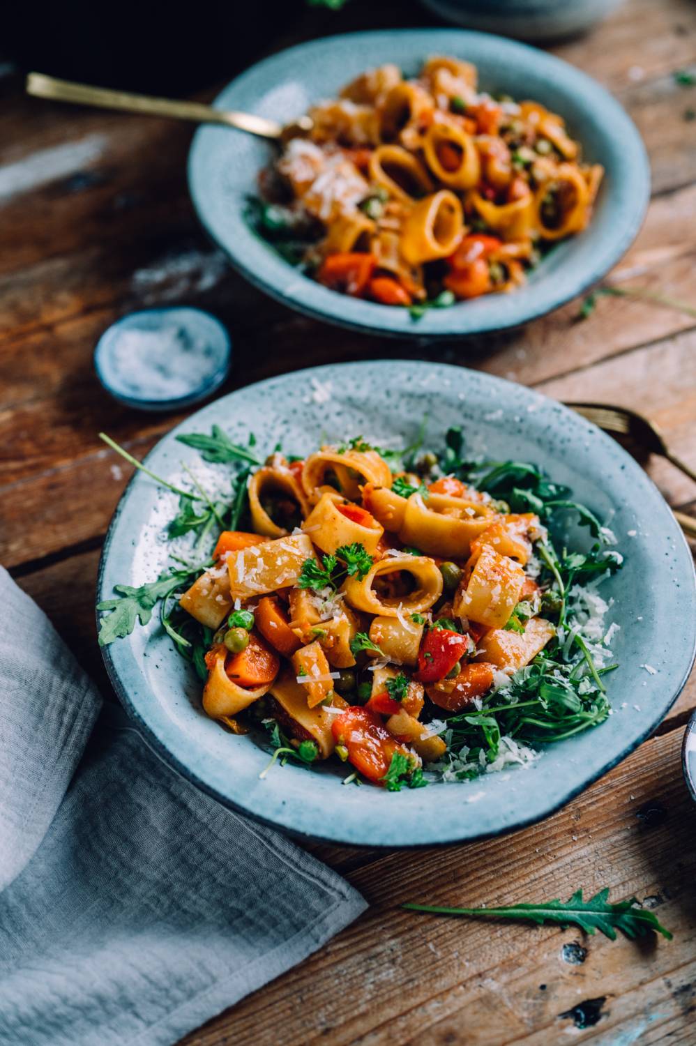 One Pot Pasta mit Gemüse: Schnell, würzig, lecker ⋆ Knusperstübchen