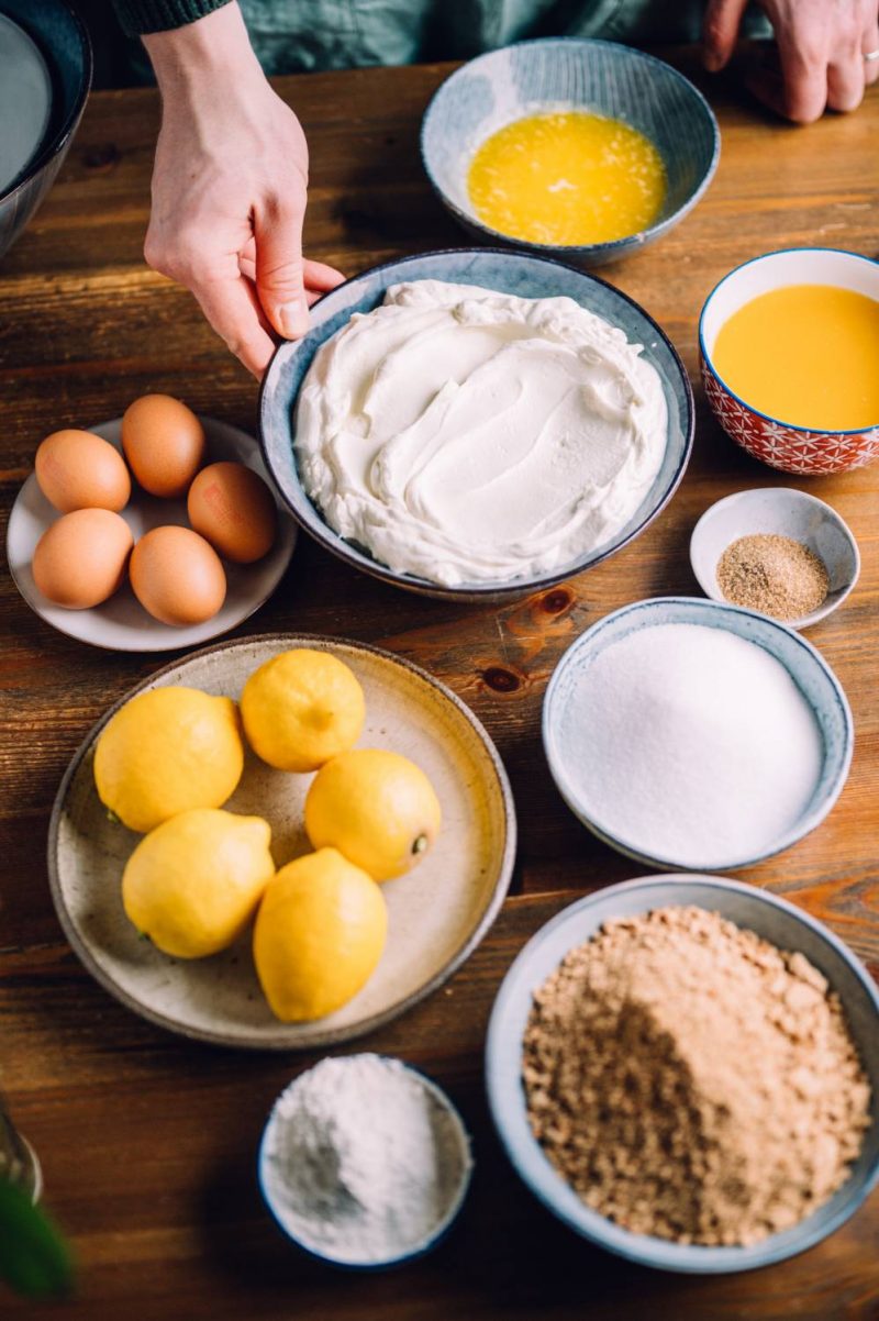 Zitronen-Cheesecake Schnitten: Sonne auf dem Kuchenteller ⋆ Knusperstübchen