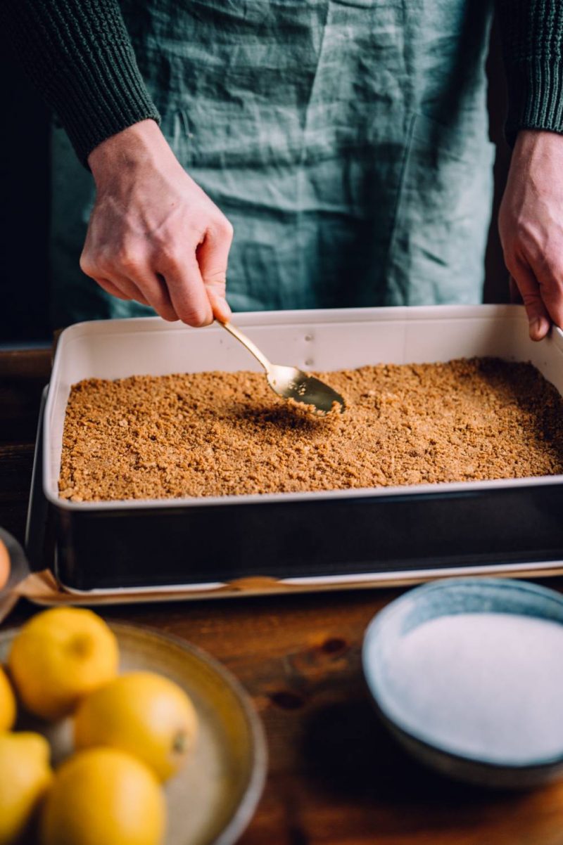 Zitronen-Cheesecake Schnitten: Sonne auf dem Kuchenteller ⋆ Knusperstübchen