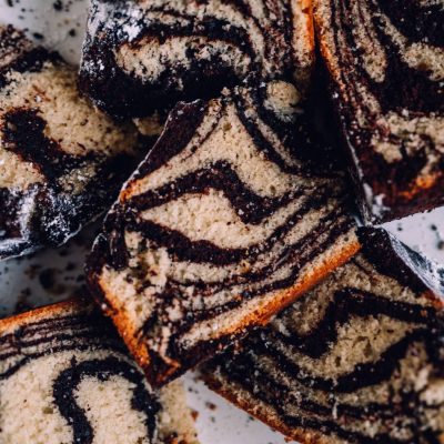 Zebra-Marmorkuchen aus der Springform