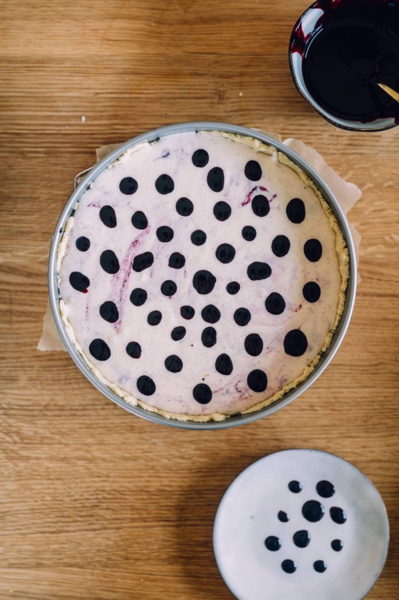 Blaubeer-Zitronen-Käsekuchen mit Quark und Mascarpone ⋆ Knusperstübchen