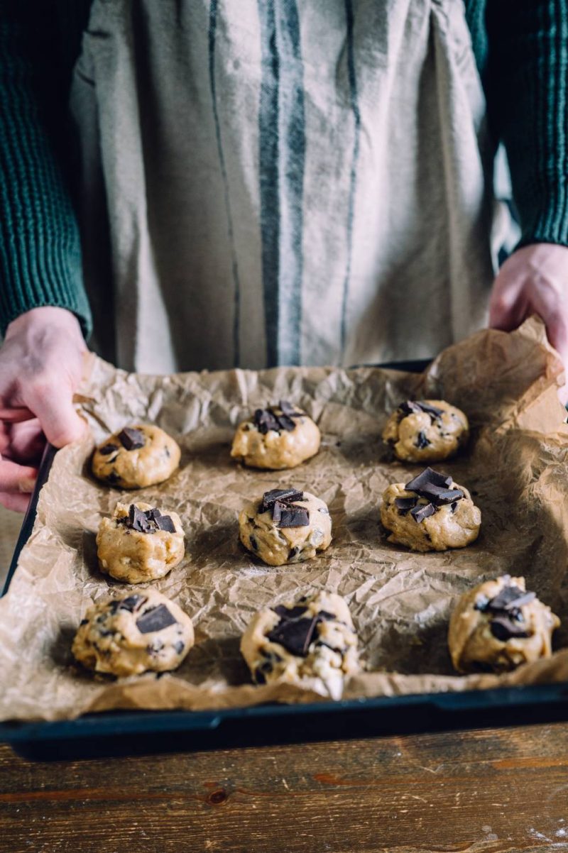 Double Chocolate Chip Cookies mit brauner Butter und Cashews ⋆ ...