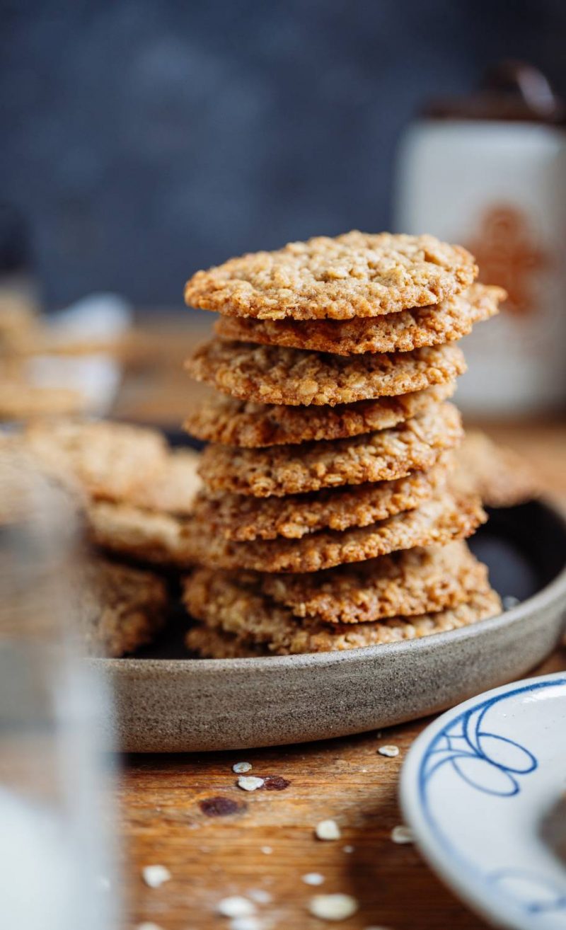 Haferkekse mit Zimt: Einfache, knusprige Plätzchen mit Haferflocken ⋆ ...