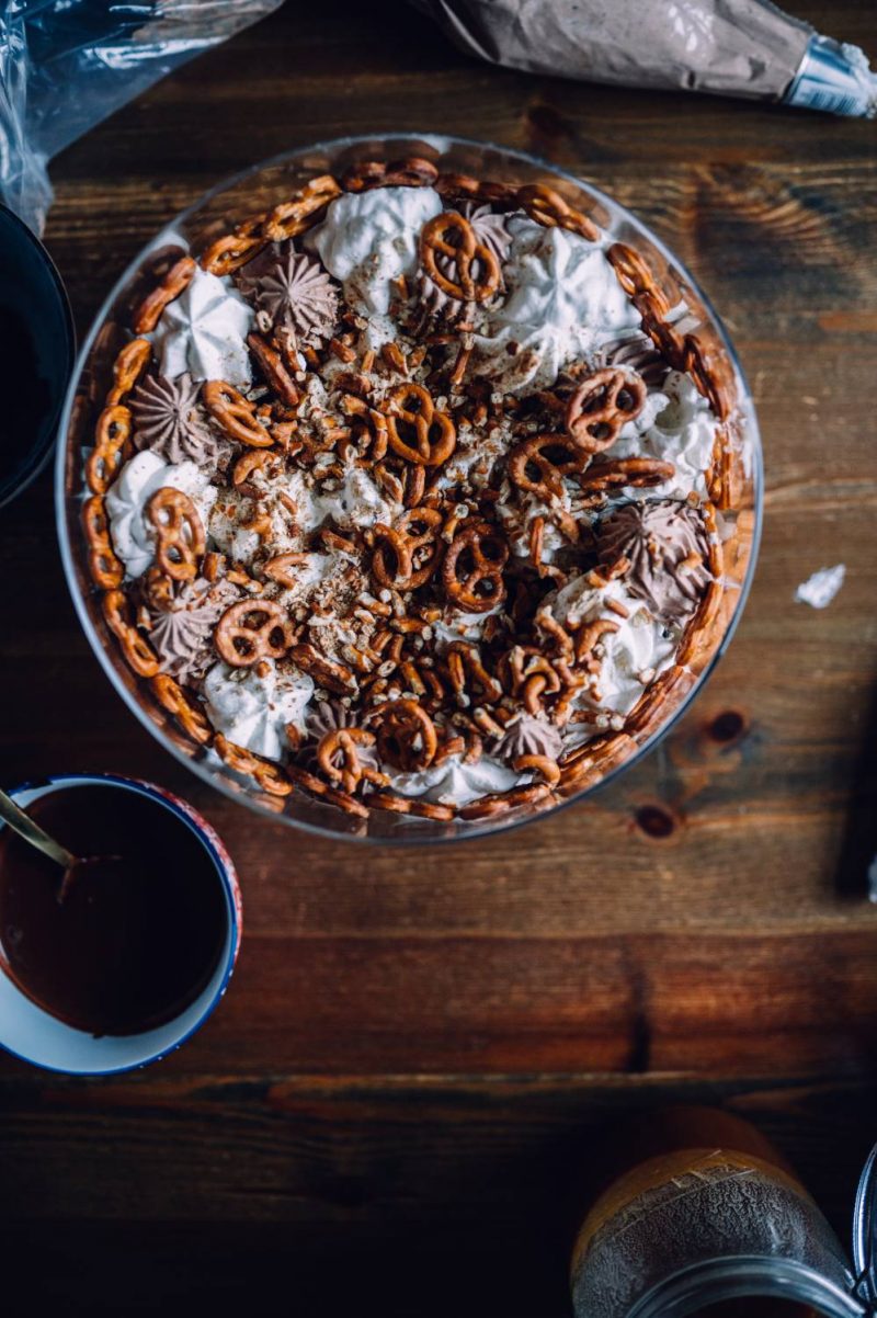 Silvester-Dessert – ein Trifle mit Karamell, Schokolade und Brezel ⋆ ...
