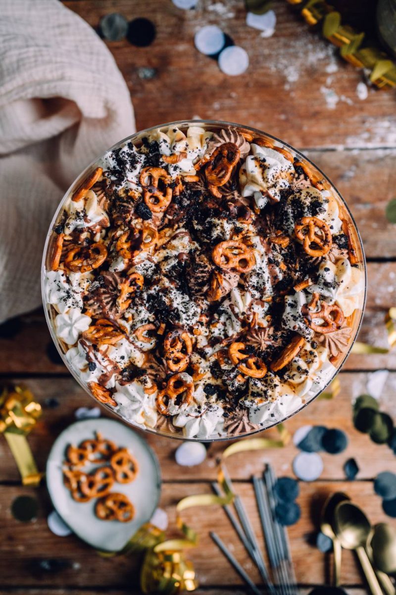 Silvester-Dessert – ein Trifle mit Karamell, Schokolade und Brezel ⋆ ...