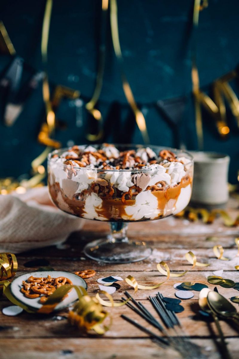 Silvester-Dessert – ein Trifle mit Karamell, Schokolade und Brezel ⋆ ...