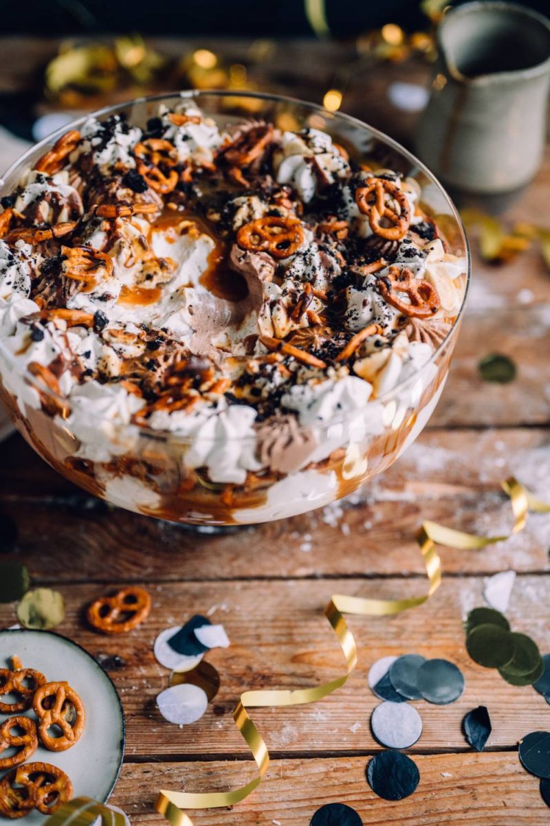 Silvester-Dessert – ein Trifle mit Karamell, Schokolade und Brezel ⋆ ...