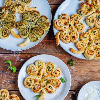 Kleeblatt-Brötchen – herzhafte Silvester-Brötchen