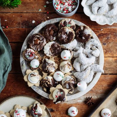 Plätzchen: Ein Grundteig, drei Plätzchen – Schaumkuss, Nougat-Doppeldecker, Kipferl