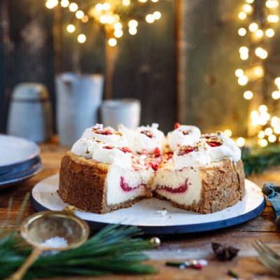 Spekulatius Käsekuchen mit Punschkern
